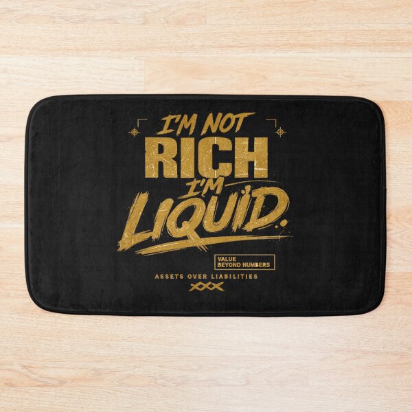Item preview, I'm Not Rich I'm Liquid Shirt | Luxury Streetwear Money Quote Graphic | Wealth Mindset Typography Tee designed and sold by littlestore.