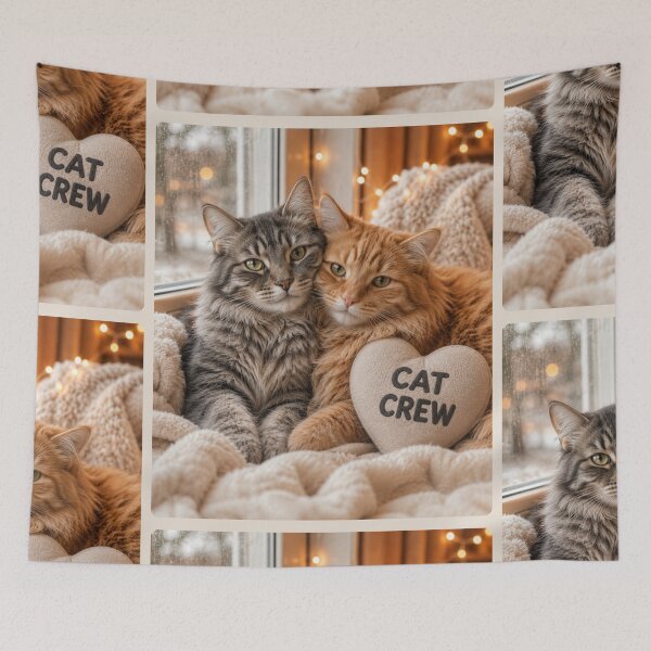 Item preview, Cat Crew Best Friends Portrait designed and sold by BagFactoryUK.