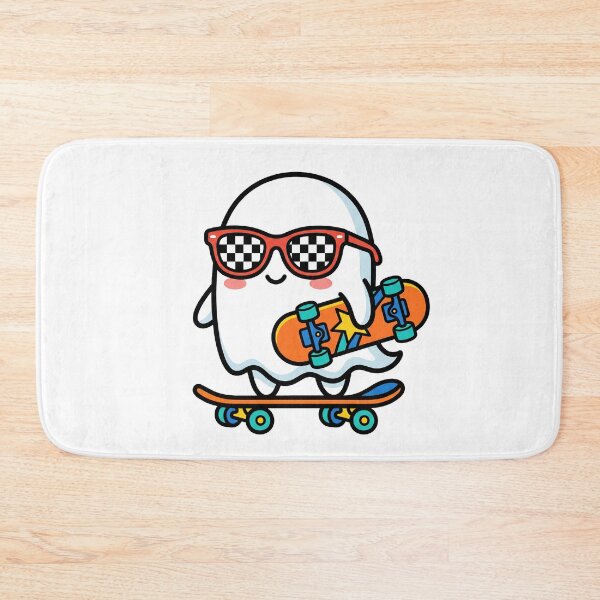 Item preview, Cute Skater Ghost with Checkered Sunglasses designed and sold by Harvest243.