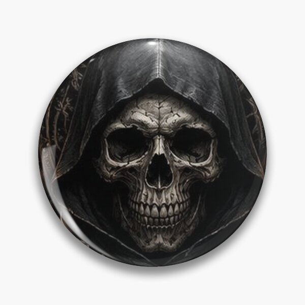 Artikelvorschau, Kunstdruck mit gotischem Totenkopfmotiv entworfen und verkauft von HollowOakPrints.
