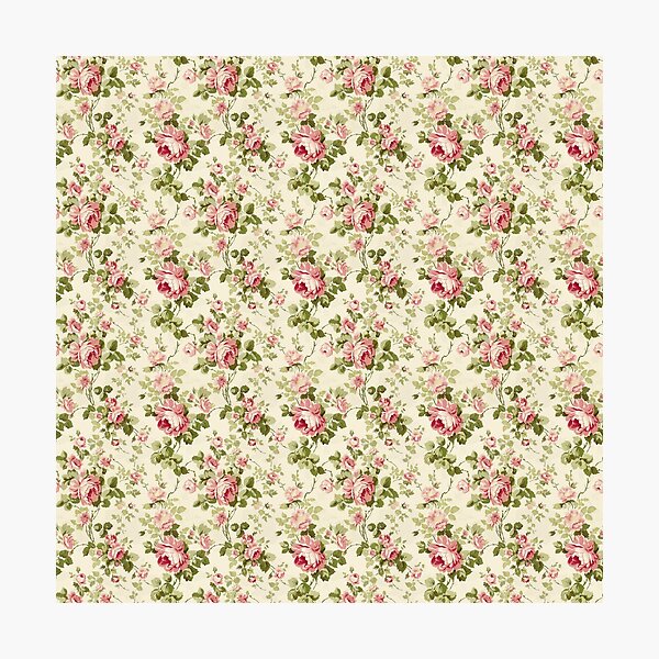 Item preview, Vintage Pink French Floral  designed and sold by LouieVanille.