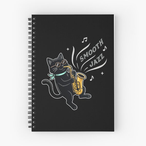 Item preview, Jazz Cat Retro Cartoon Saxophone Player Funny Gift For Music Lovers designed and sold by roarsomethings.