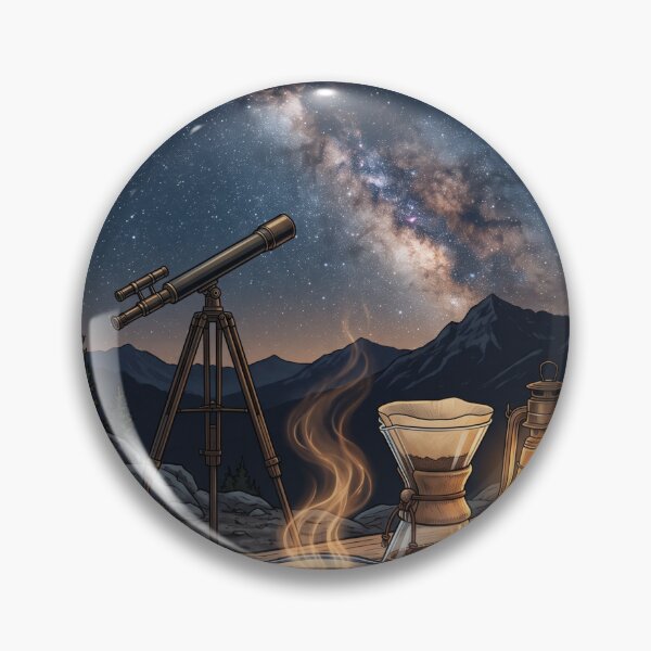 Item preview, Coffee Under the Stars | Milky Way Coffee Premium Lifestyle Illustration | Night Sky Wall Art | Coffee Lover T-Shirt designed and sold by SAJ Design Studio.