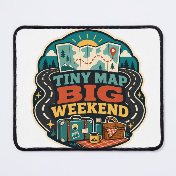 Item preview, Tiny Map Big Weekend Travel designed and sold by aihrgdesign.