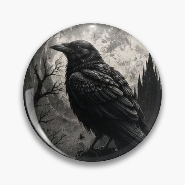 Item preview, Gothic Raven Moon Art designed and sold by HollowOakPrints.
