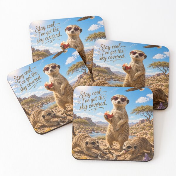 Item preview, Meerkats Always Keep Their Cool designed and sold by alexanderVision.