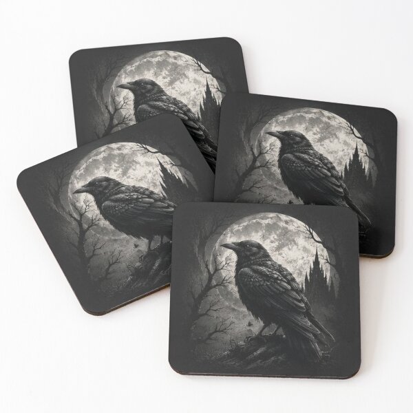 Item preview, Gothic Raven Moon Art designed and sold by HollowOakPrints.