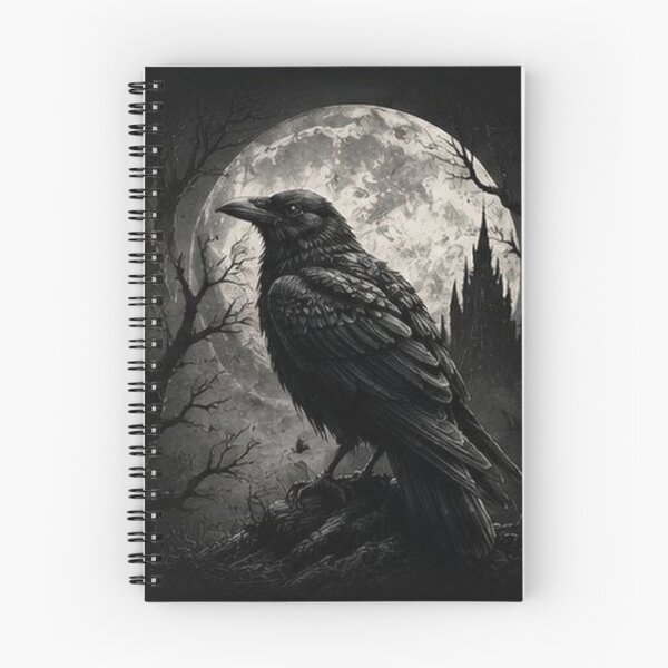 Item preview, Gothic Raven Moon Art designed and sold by HollowOakPrints.