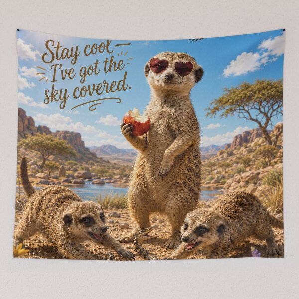 Item preview, Meerkats Always Keep Their Cool designed and sold by alexanderVision.