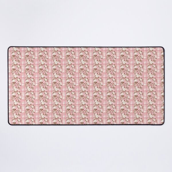 Item preview, Vintage Pink French Floral and Plaid designed and sold by LouieVanille.