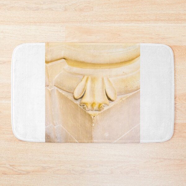 Item preview, Ornamental Stone Column Base Architectural Detail Closeup Beige Masonry Decoration In Historic Interior designed and sold by Nmallia.