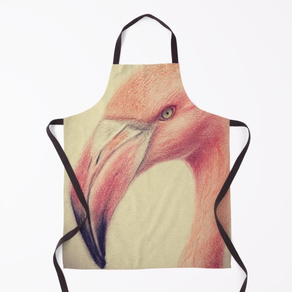 Item preview, Elegant Flamingo Colored Pencil Bird Illustration designed and sold by TheSlowShore.