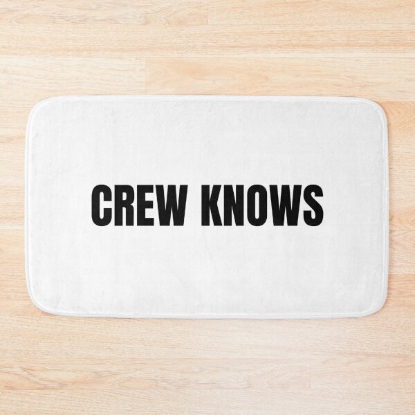 Item preview, Crew knows (Black) designed and sold by ShipCrewNation.