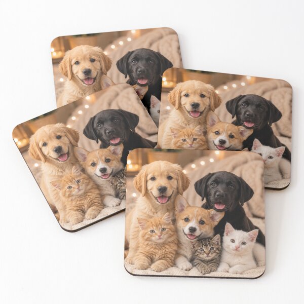 Item preview, Puppies and Kittens Best Friends designed and sold by BagFactoryUK.