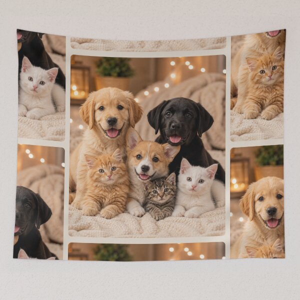 Item preview, Puppies and Kittens Best Friends designed and sold by BagFactoryUK.