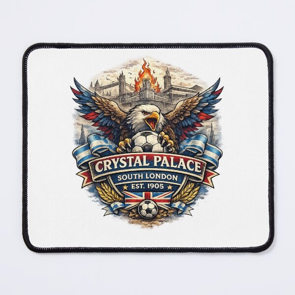 Item preview, Crystal Palace Football Fan Graphic | South London Eagle Supporter Vintage Shirt designed and sold by GarnerSupplyCo.
