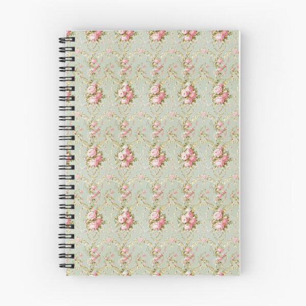 Item preview, Vintage Pink and Green French Floral  designed and sold by LouieVanille.