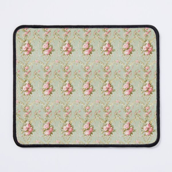 Item preview, Vintage Pink and Green French Floral designed and sold by LouieVanille.