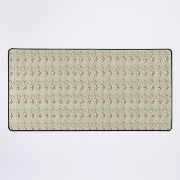 Item preview, Vintage Pink and Green French Floral  designed and sold by LouieVanille.