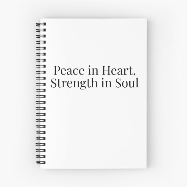 Item preview, Peace in Heart Strength in Soul Minimalist Stoic Quote designed and sold by PixelBlob.