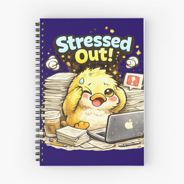 Item preview, Stressed Out Overloaded Office Duck designed and sold by Houldi.