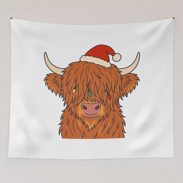 Item preview, Fleece Navidad Funny Highland Cow Christmas — Animal-pun Humor designed and sold by Mosidrip.