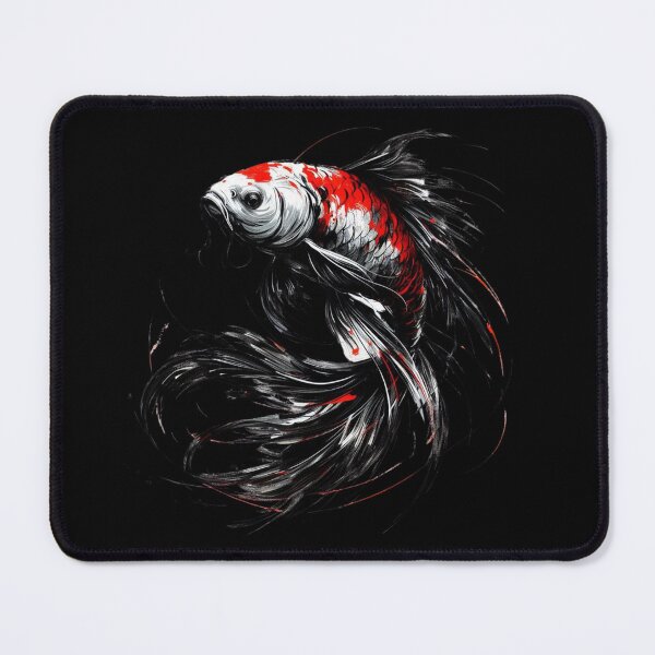 Item preview, Majestic Koi Fish Wall Art, Japanese Ink Style Koi Illustration, Modern Sumi-e Fish Artwork, Elegant Koi Design designed and sold by gkhanco.