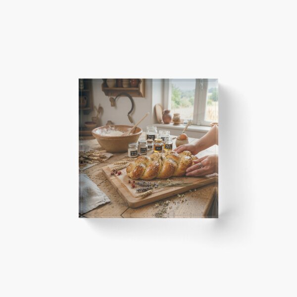 Item preview, Litha braided bread - Homemade summer solstice preparation designed and sold by NeyhineAngelionShop.