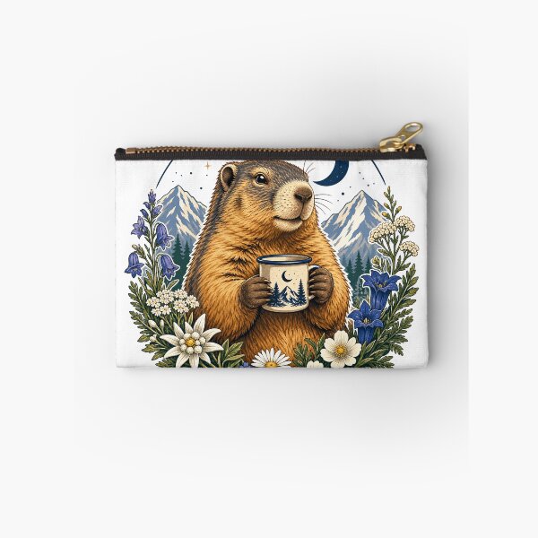 Item preview, Alpine Marmot Mug Medallion Art designed and sold by aihrgdesign.