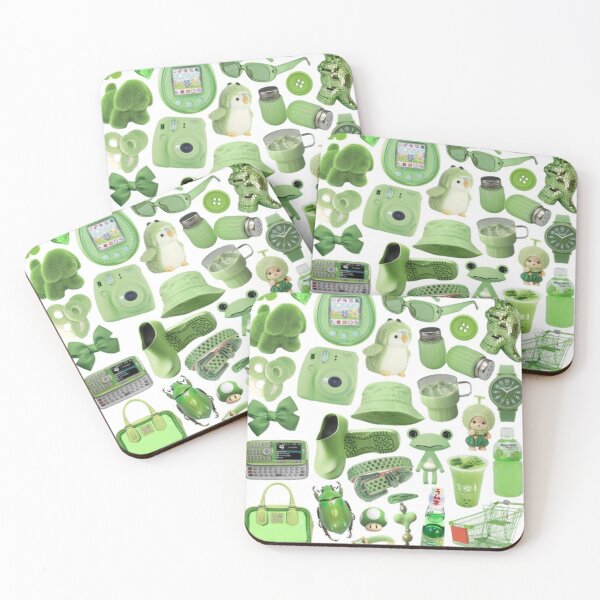Item preview, green aesthetic designed and sold by CatsCritterDesigns .