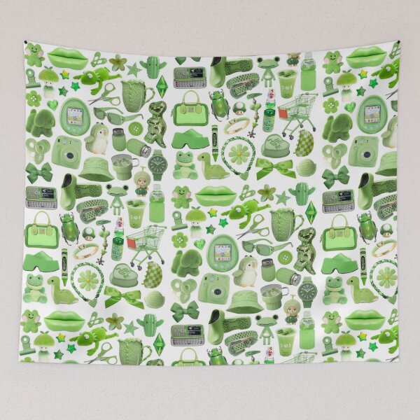 Item preview, green aesthetic designed and sold by CatsCritterDesigns .