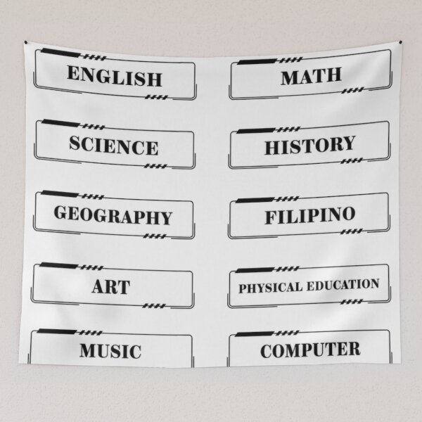 Item preview, Subject Labels designed and sold by BubbleStickerStreet.