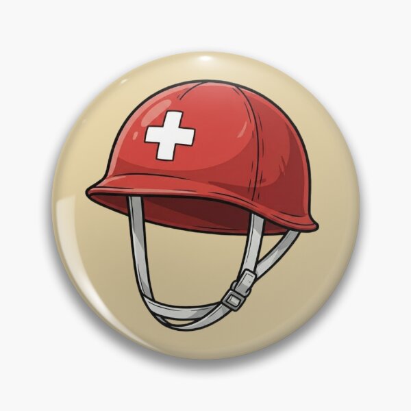 Item preview, Red Rescue Helmet Illustration designed and sold by Theproxmrt.