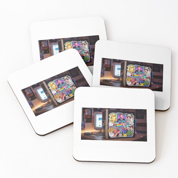 Item preview, Retro PC Meme Sticker Bomb Collage designed and sold by synthesisnft.