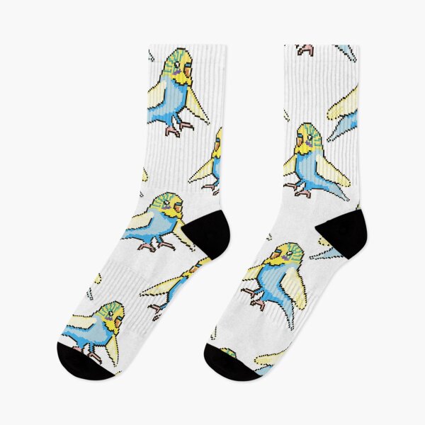 Item preview, Pixel Art Wavy Parrot Cute Budgie designed and sold by OrPolly.