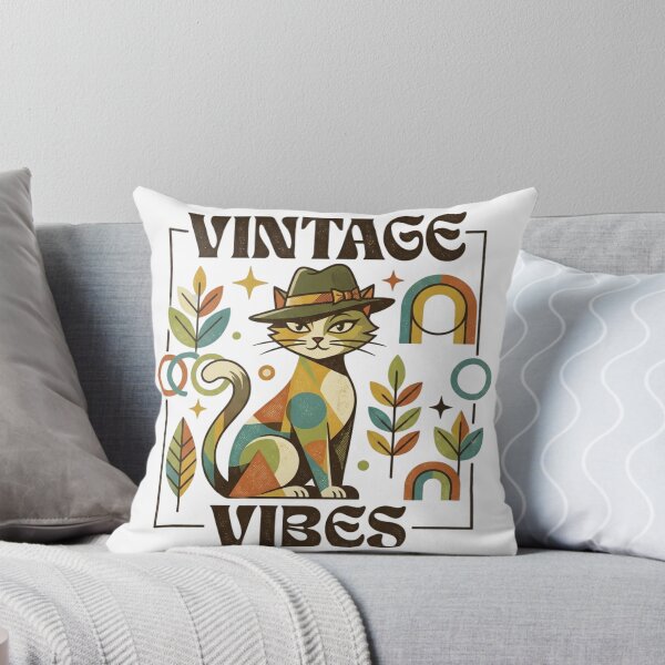 Item preview, vintage vibes cat designed and sold by Tipsy24.