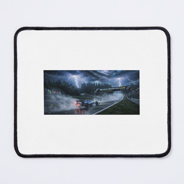 Artikelvorschau, Belgian Grand Prix 2026 Spa Storm Art — Formula Racing Poster Motorsport Fan Gift Eau Rouge entworfen und verkauft von VikrantCreative.