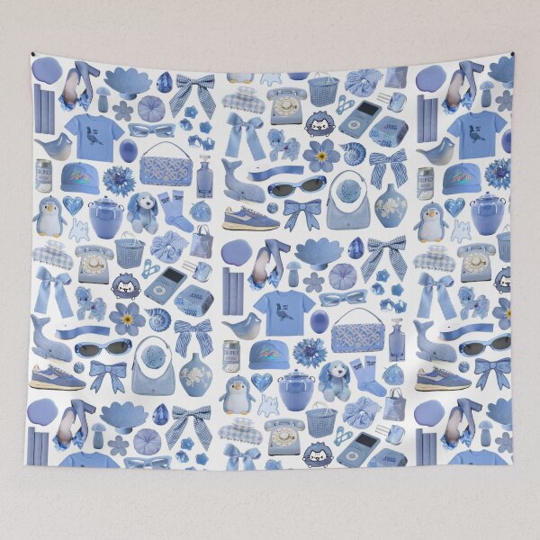 Item preview, blue aesthetic designed and sold by CatsCritterDesigns .