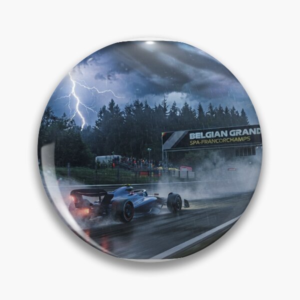 Item preview, Belgian Grand Prix 2026 Spa Storm Art — Formula Racing Poster Motorsport Fan Gift Eau Rouge designed and sold by VikrantCreative.