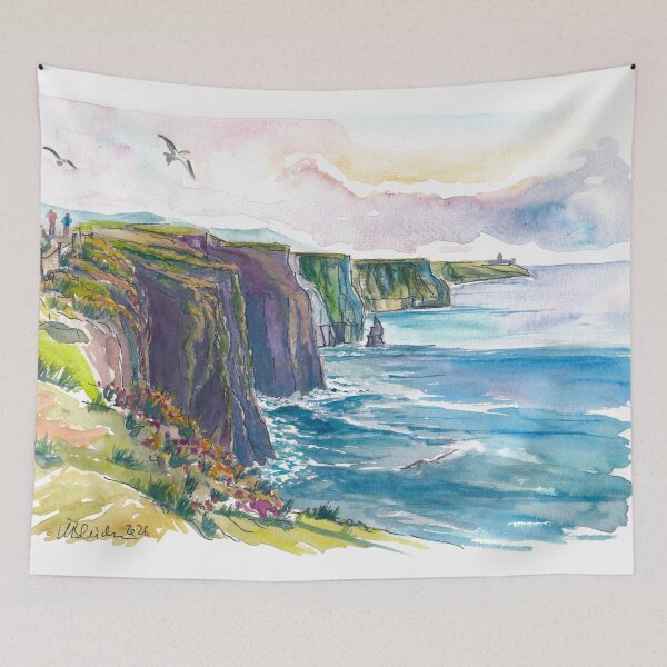 Item preview, Majestic Cliffs Above Ireland’s Wild Atlantic Ocean Forever designed and sold by artshop77.
