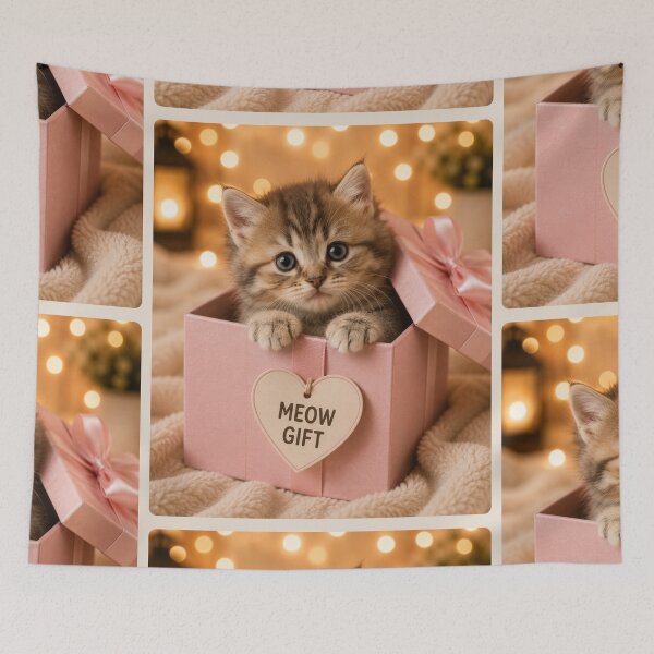 Item preview, Meow Gift Cute Kitten Portrait designed and sold by BagFactoryUK.