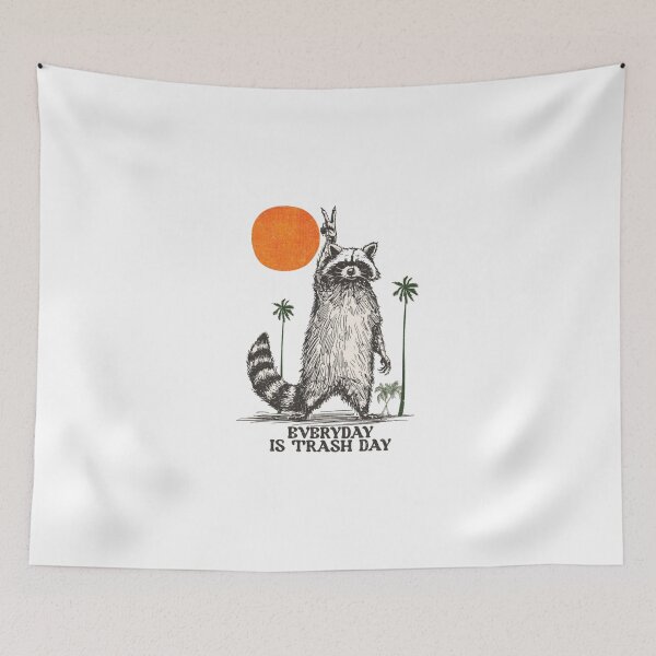 Item preview, Retro Raccoon Peace Sign Everyday Is Trash Day Funny Animal  designed and sold by Gbriel3.