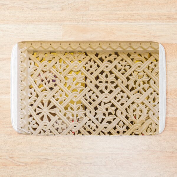 Item preview, Ornate Carved Lattice Panel Decorative Wall Screen With Floral Pattern and Filigree designed and sold by Nmallia.