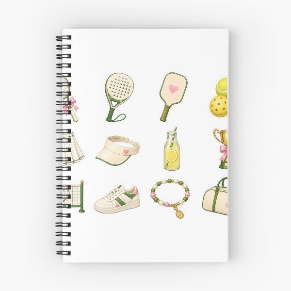 Item preview, Courtside Cuties – Preppy Racket Sports Sticker Pack designed and sold by alexrow.