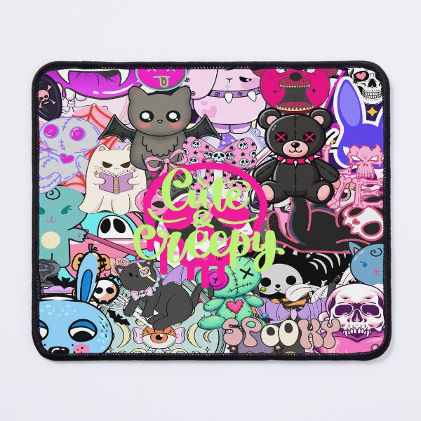 Item preview, Kawaii Goth Creepy Cute Stickerbomb Aesthetic designed and sold by Side By Side Studio.
