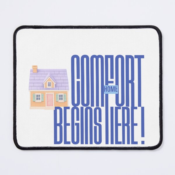 Item preview, Comfort Begins Here – Cozy Transparent Home Illustration designed and sold by EdgeSphere.