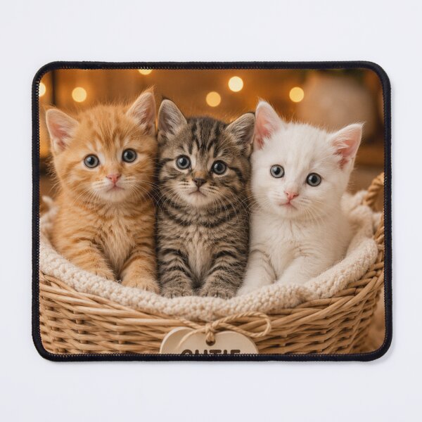 Item preview, Cute Crew Kitten Trio Portrait designed and sold by BagFactoryUK.