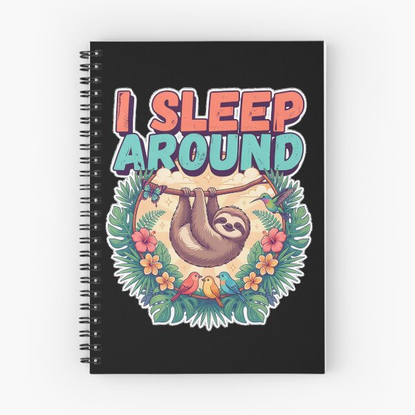 Item preview, I Sleep Around Funny Tropical Animal Design designed and sold by Don't Crack Art.