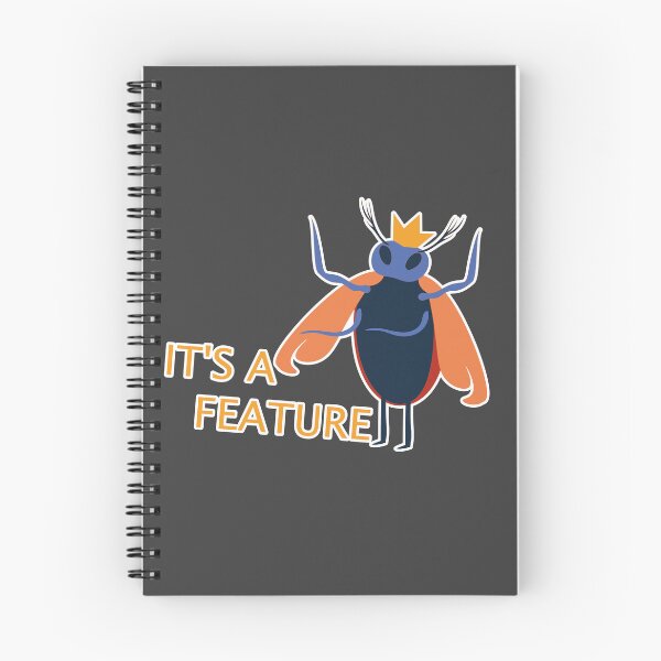 Item preview, It's Feature | Funny Coding Bug Design designed and sold by Mammoths.