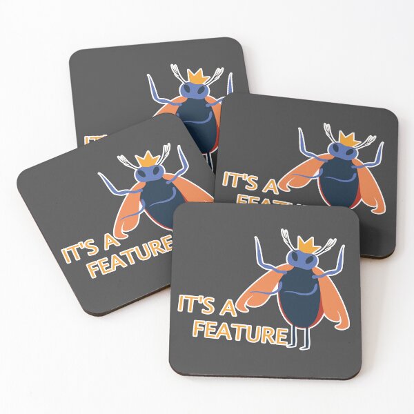 Item preview, It's Feature | Funny Coding Bug Design designed and sold by Mammoths.